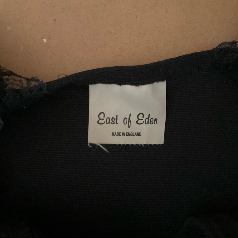 East Of Eden Black Lace Panel Bustier Dress XS-S - Picture 5 of 6